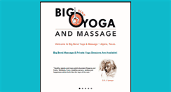 Desktop Screenshot of bigbendyoga.biz